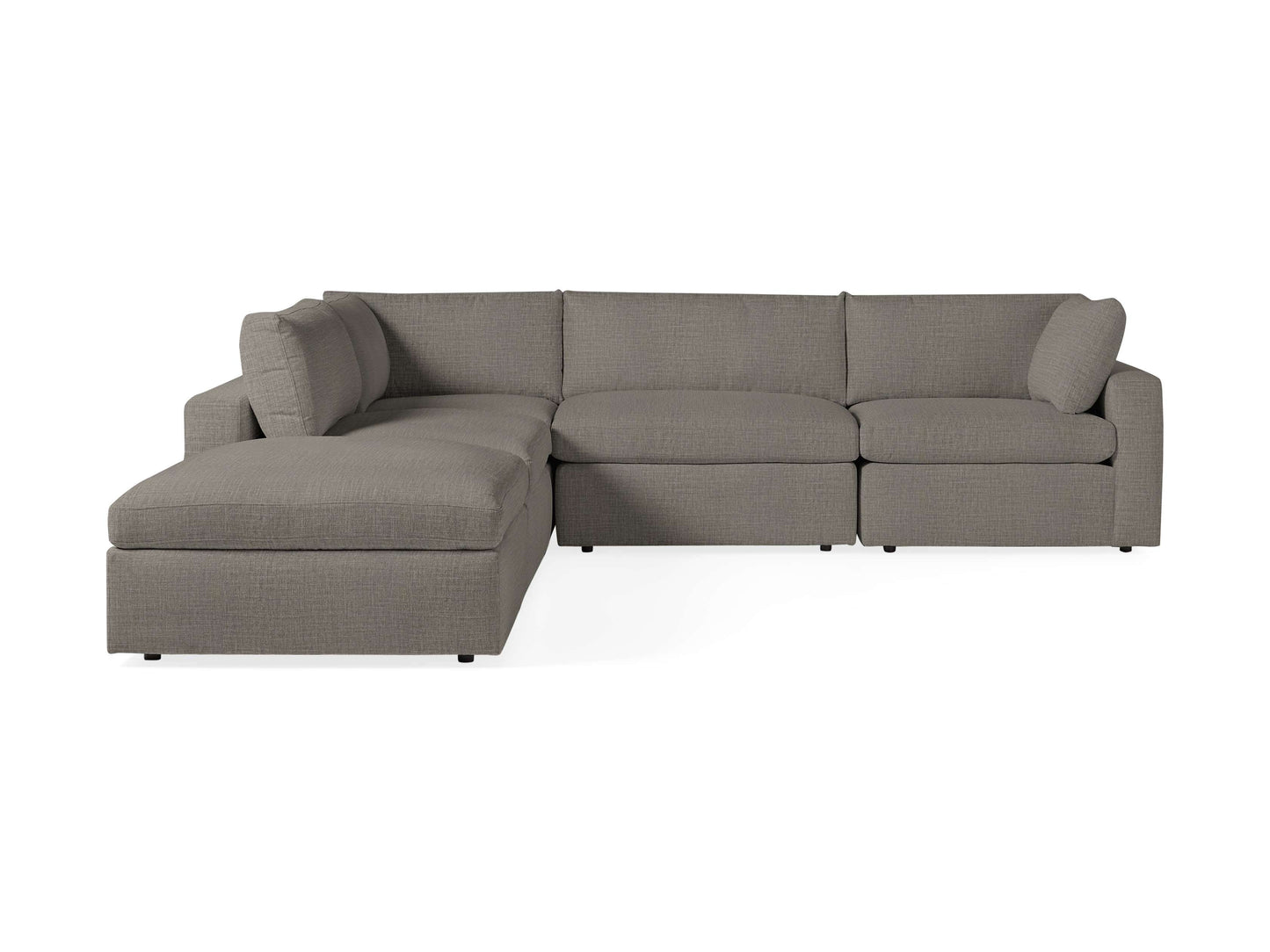 Beale Five-Piece Sectional with Ottoman