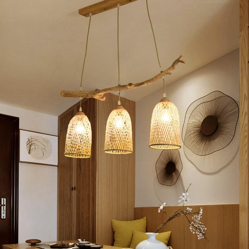 Tiny Delicate Wood Chandelier for Decoration