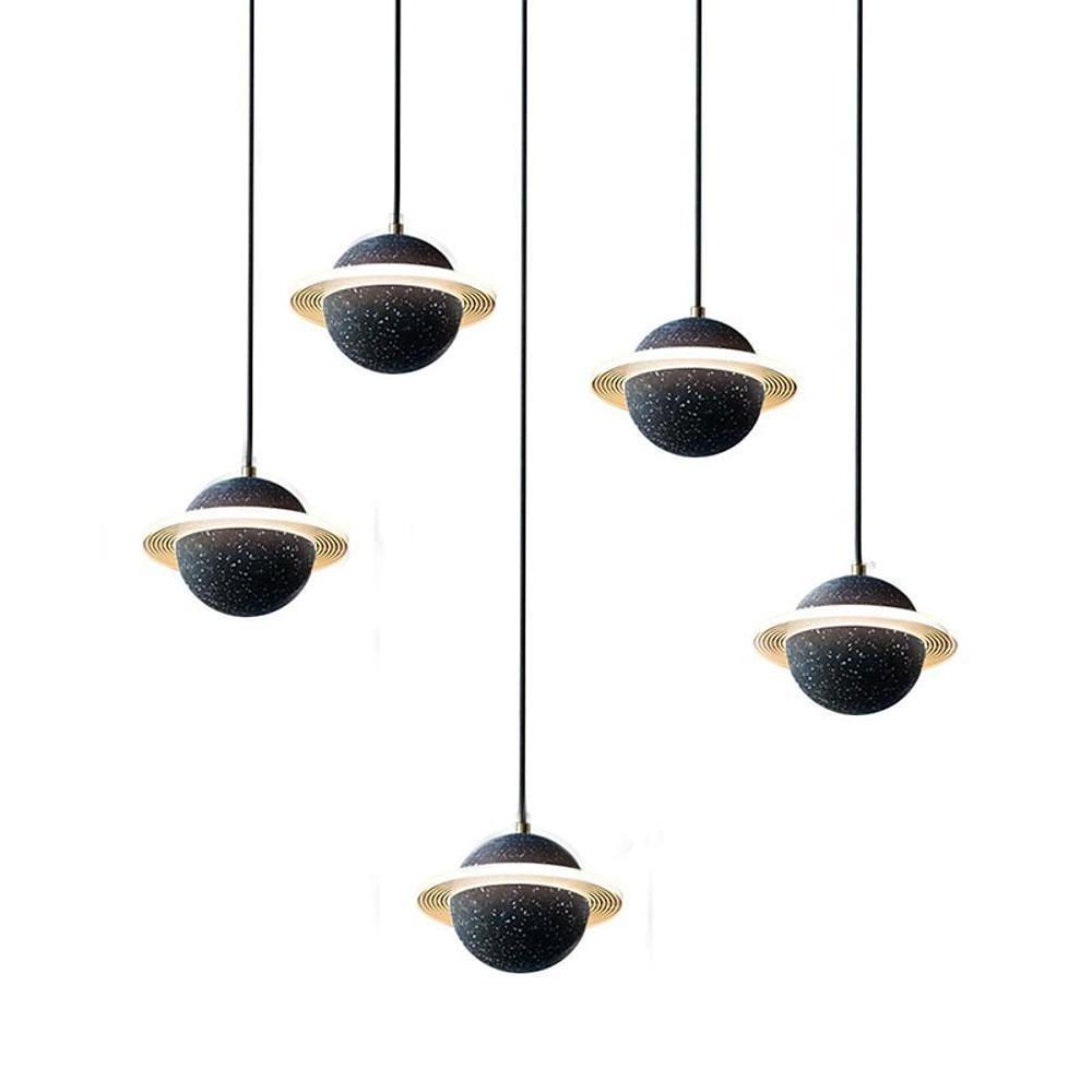 Saturn Pendant Lighting for Kitchen Island Acrylic Pendant Lighting