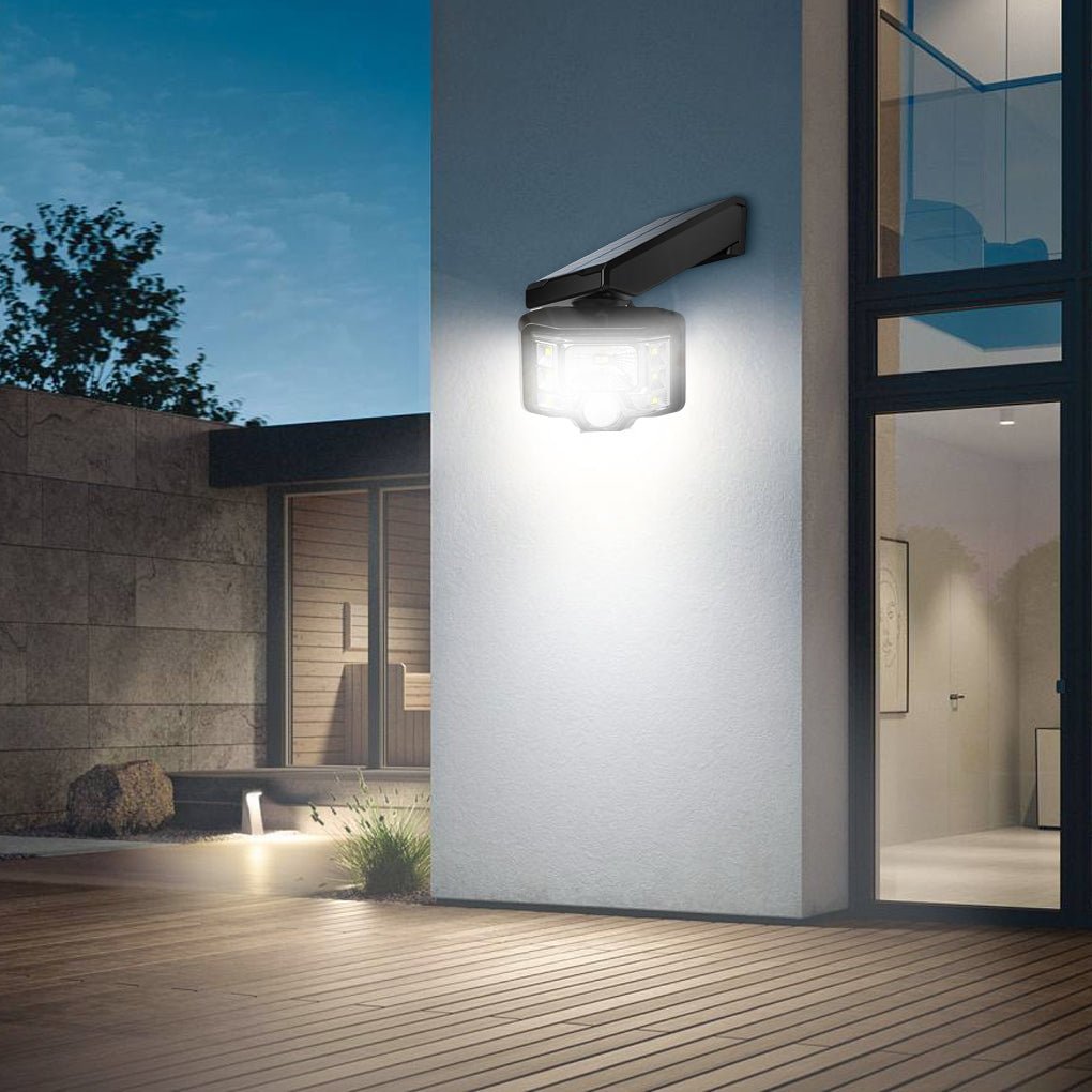 Adjustable Solar Outdoor Wall Lamp LED Spotlight Motion Sensor Wall Lights