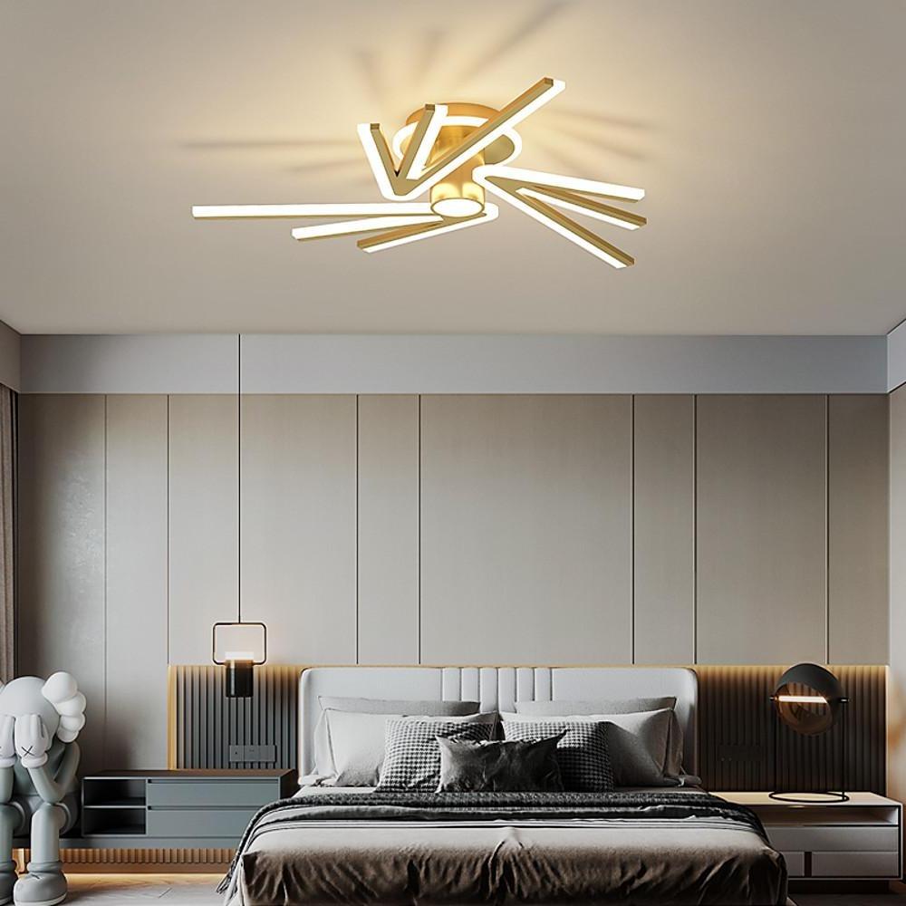 Abstract Tube Flower Shaped LED Nordic Flush Mount Lighting Ceiling Lights