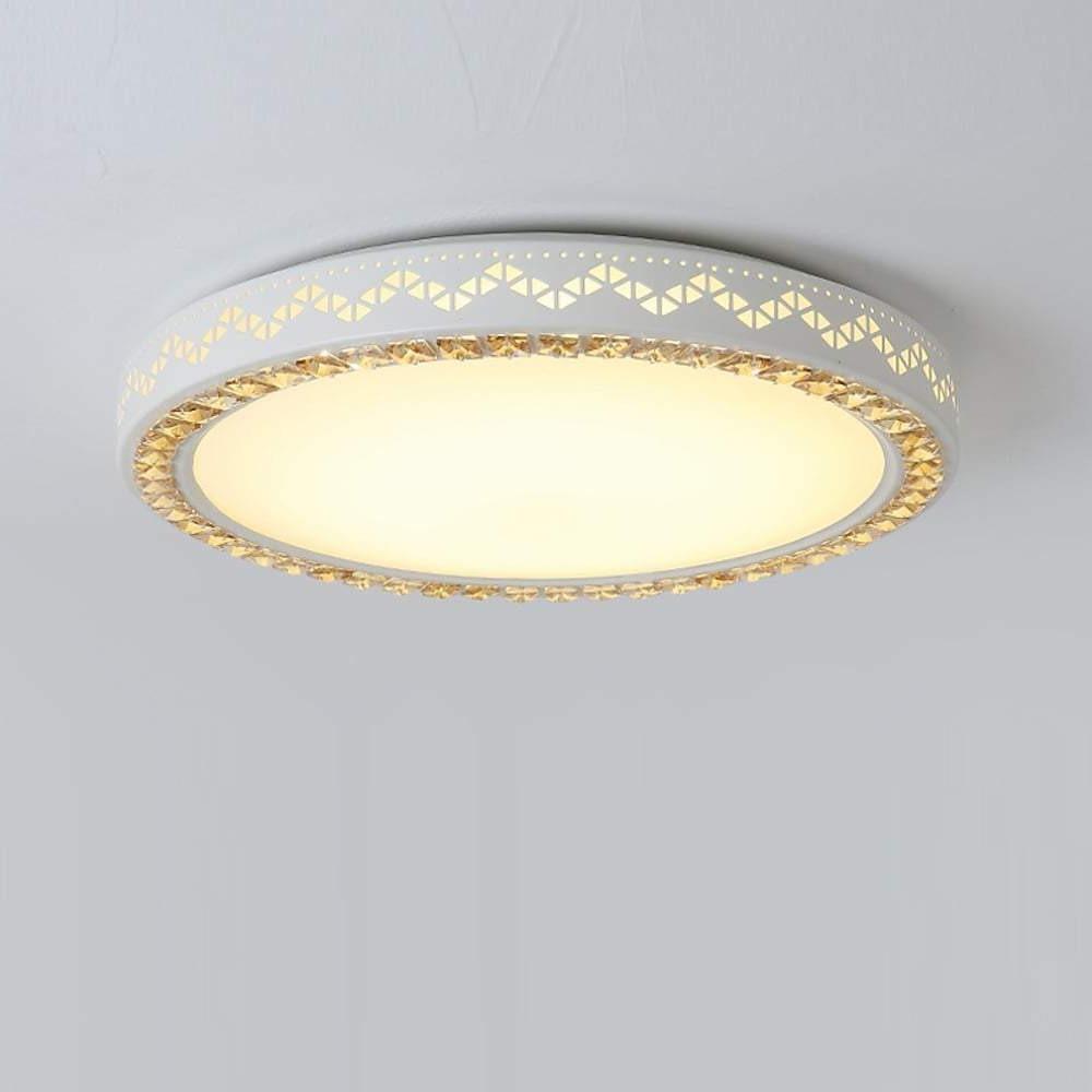 Circular Geometric Pattern LED White Modern Ceiling Light Flush Mount Lighting