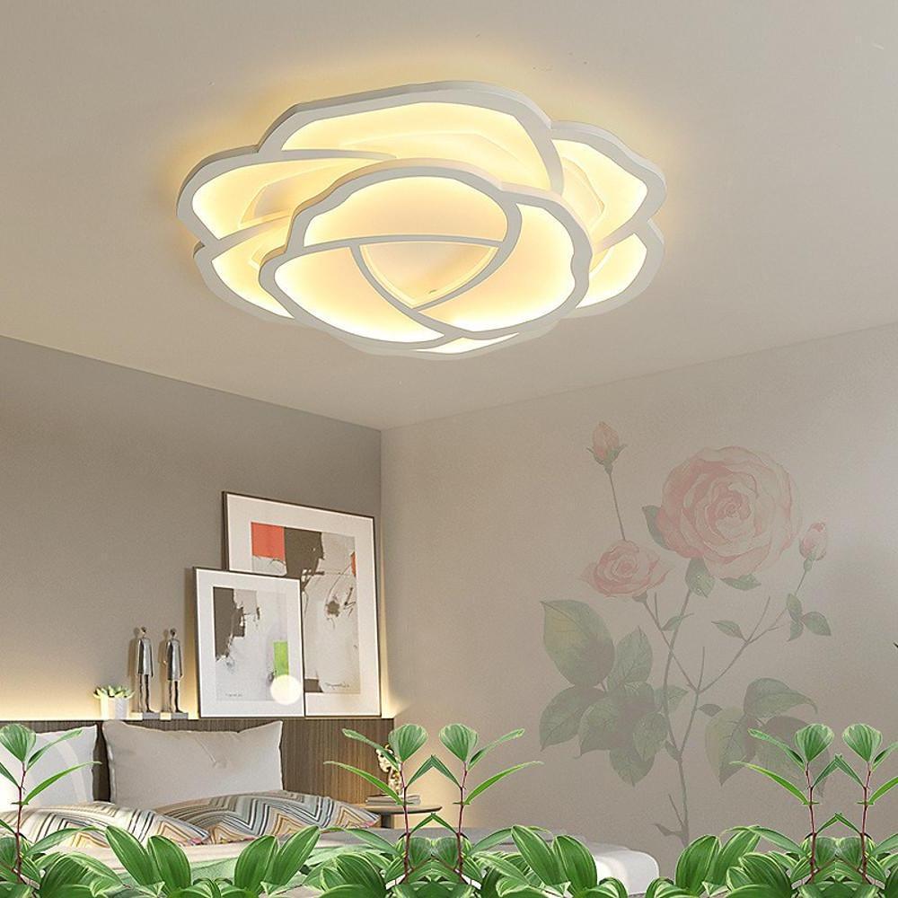 Flower Shapes Dimmable LED Modern Ceiling Lights Flush Mount Lighting