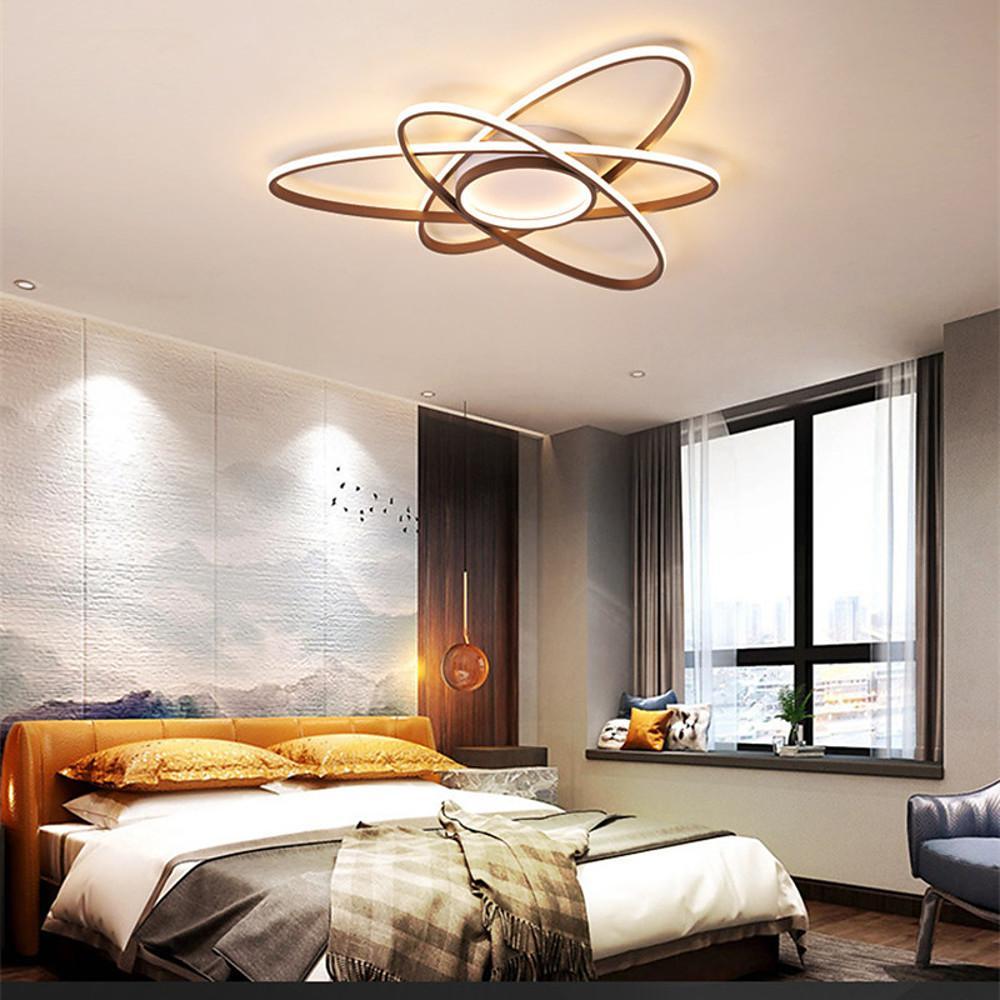 Overlapping Oval Dimmable LED Modern Ceiling Lights Flush Mount Lighting