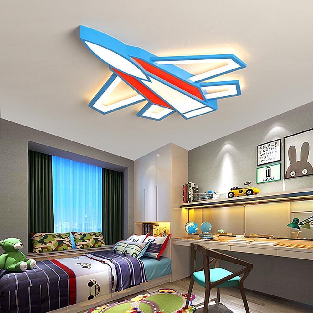 Cartoon Airplane LED Modern Ceiling Lights Flush Mount Lighting Ceiling Lamp