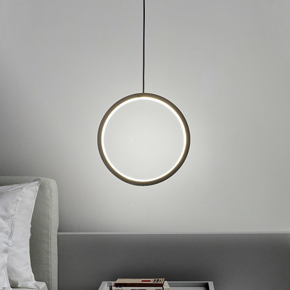 2 Light Round Modern Pendant Lighting Vintage Metal LED Ceiling Light