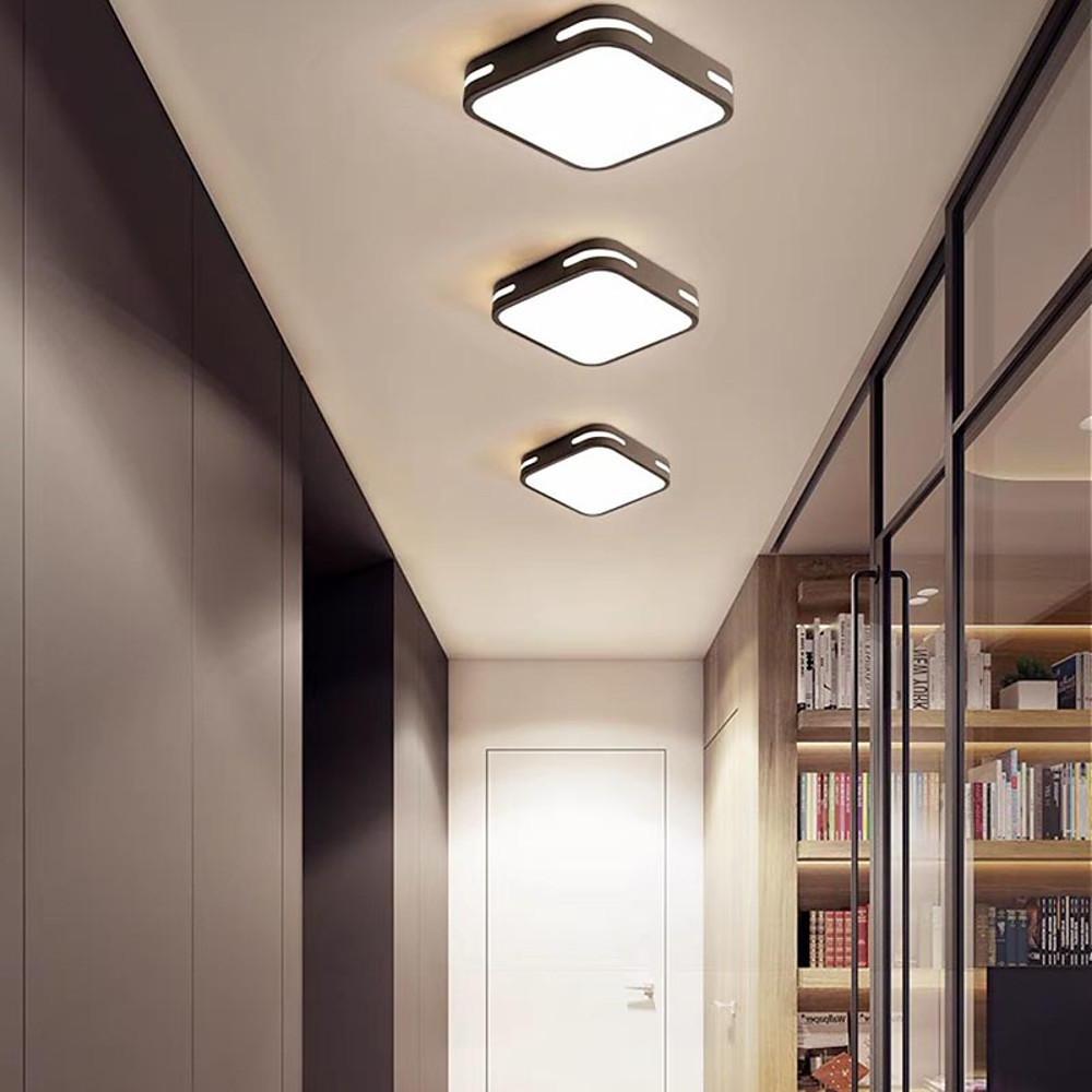 Square Modern Flush Mount Entryway Light Hallway LED Ceiling Light