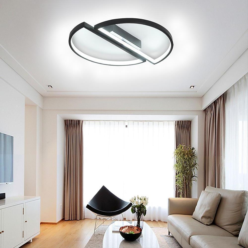 Creative Semi Circles Dimmable LED Modern Ceiling Lights Flush Mount Lighting