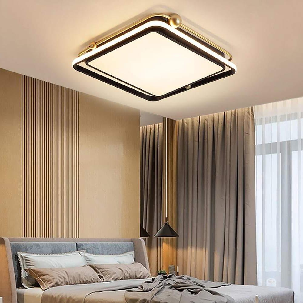 Squares Artistic LED Flush Mount Ceiling Light for Bedroom