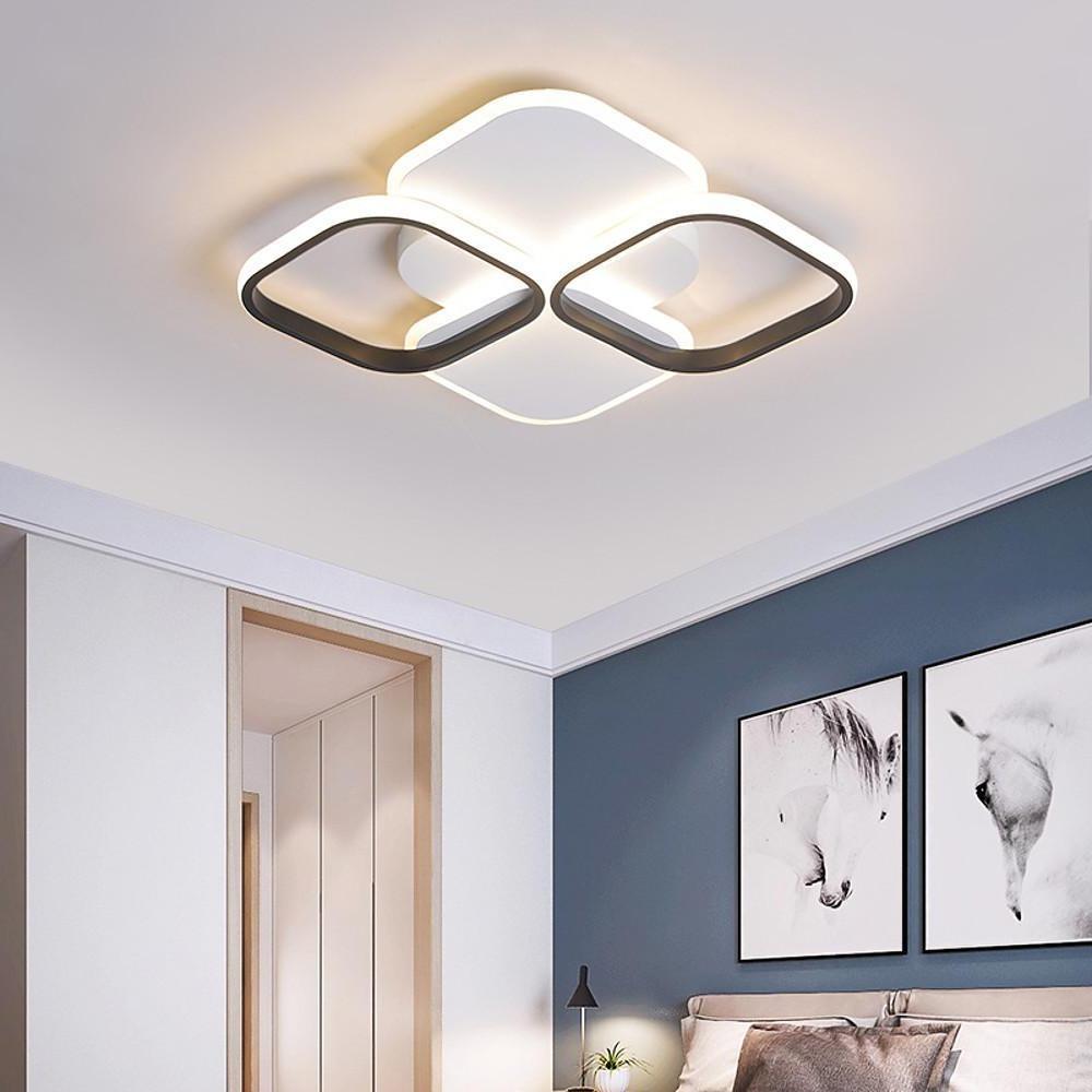 Overlapping Squares Flush Mount Ceiling Light Geometric LED Light