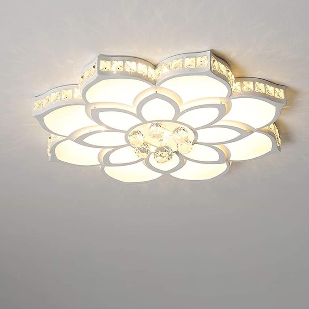 Flower Shaped Dimmable LED Modern Flush Mount Lighting Ceiling Lights