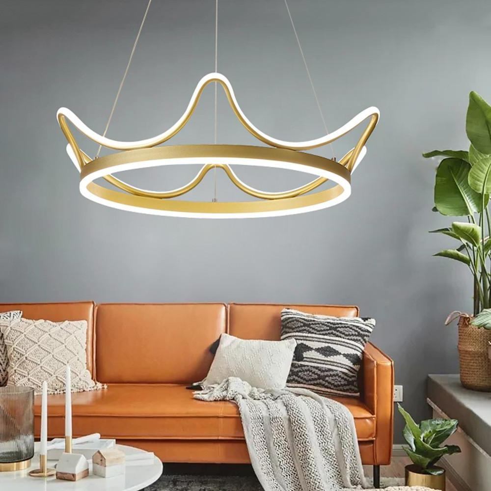 Geometric Shaped LED Gold Nordic Chandeliers Island Lights Pendant Light