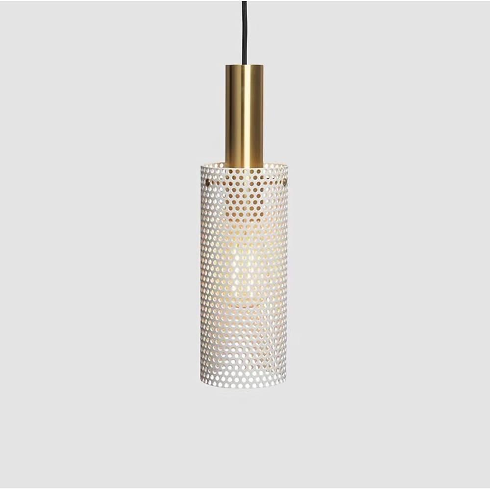 Cylinder Hanging Pendant Lights Metal Modern LED Bedroom Ceiling Lights