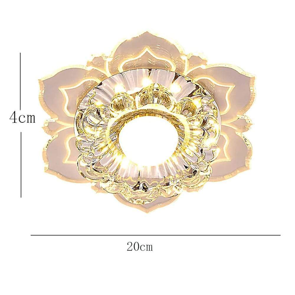 Floral Ornate LED Flush Mount Ceiling Light for Baby Kids