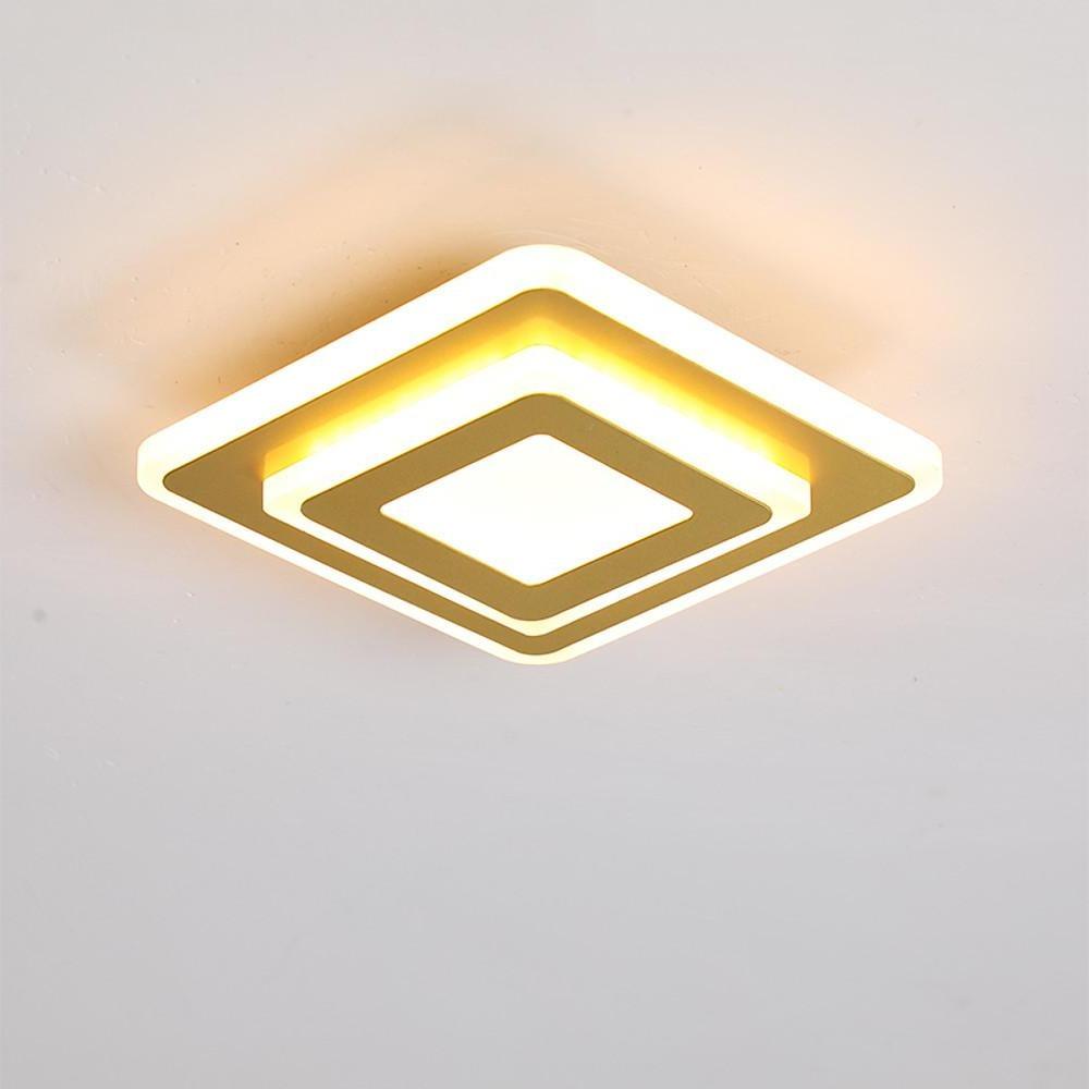 Multi Square LED Flush Mount Ceiling Fixture Light for Hallway Entryway