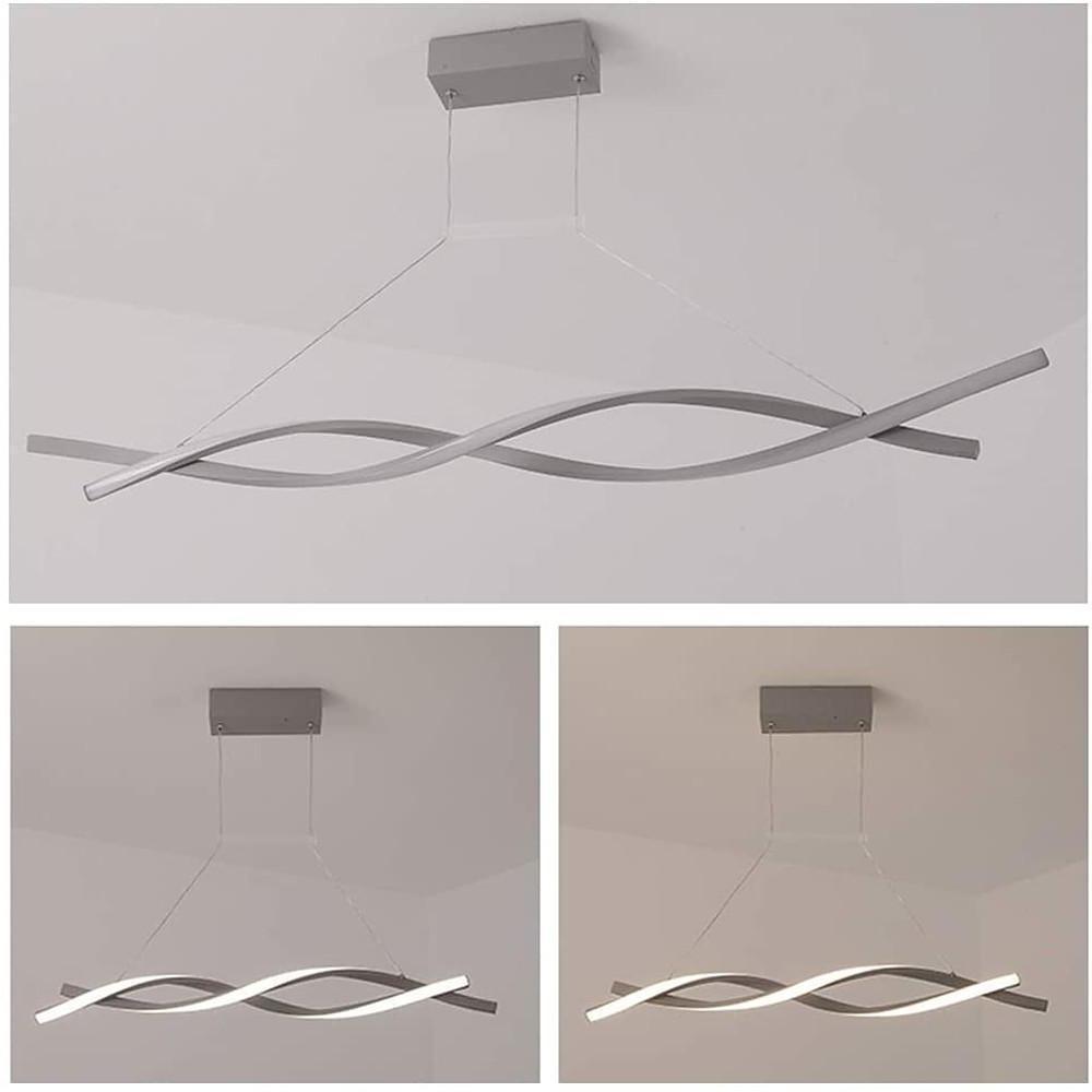 Interwoven Waves LED Modern Pendant Lighting Hanging Lamp Island Lights