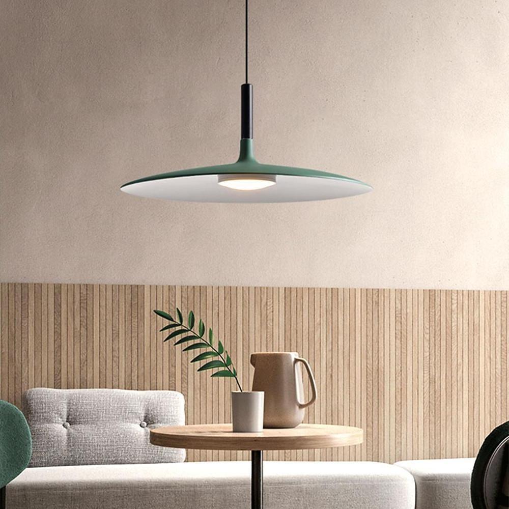 Flat Circular Design Industrial Pendant Lighting Modern Metal Kitchen Lighting Dining Room Lighting Ceiling Light