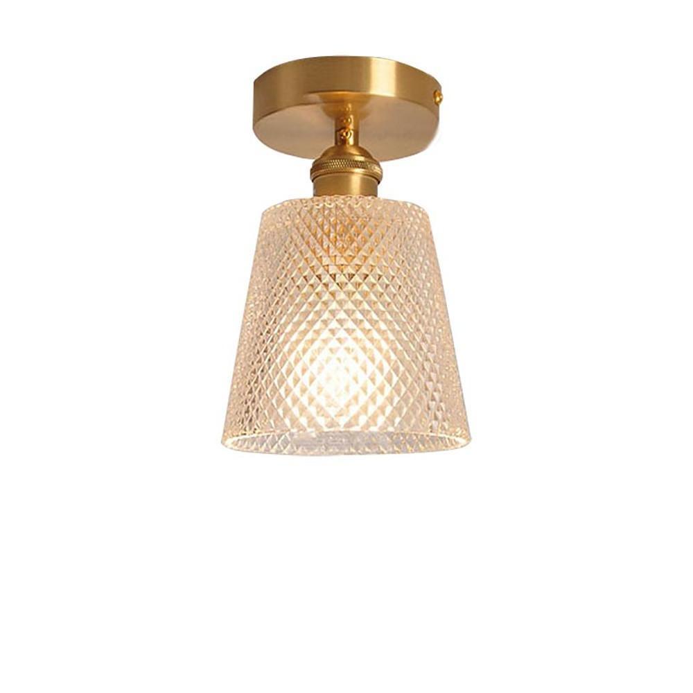 Lantern Modern Glass Copper Hallway Pendant Light Industrial Pendant Lighting