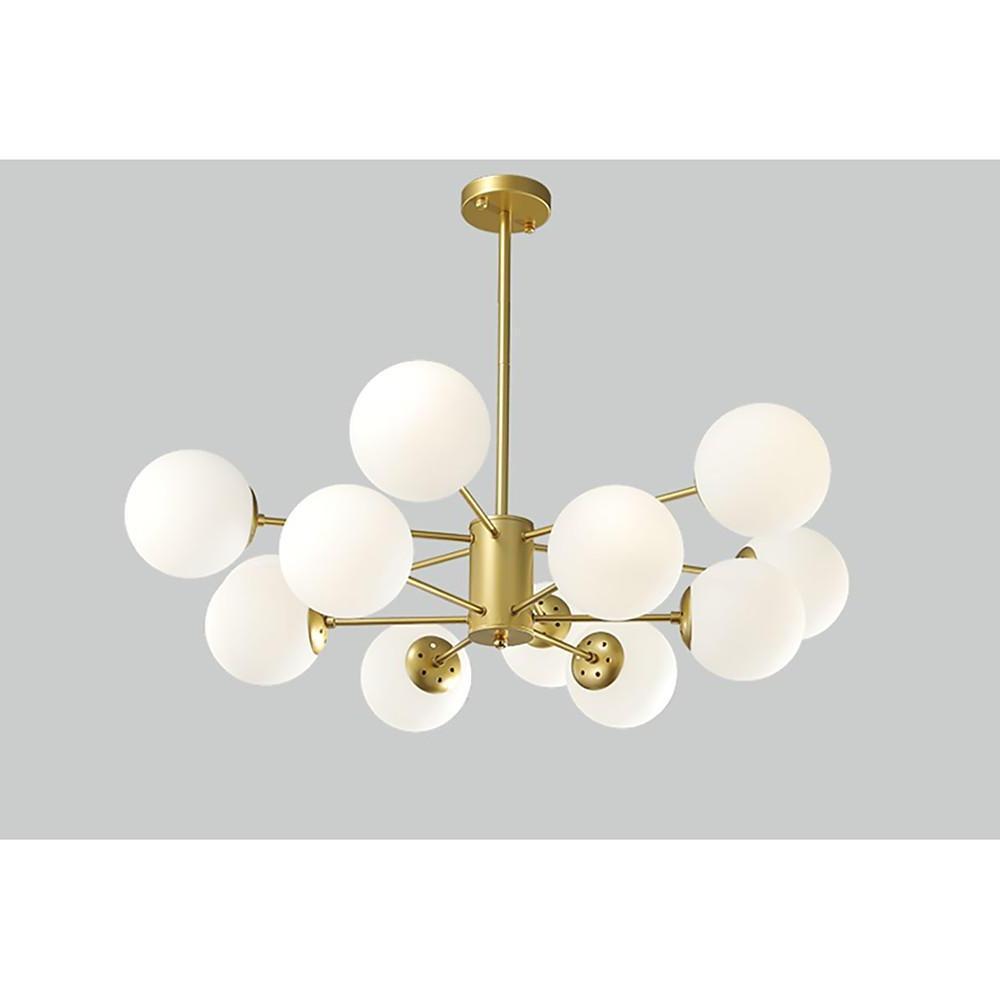 Globe Cluster Pendant Light Metal Glass LED Living Room Ceiling Lights