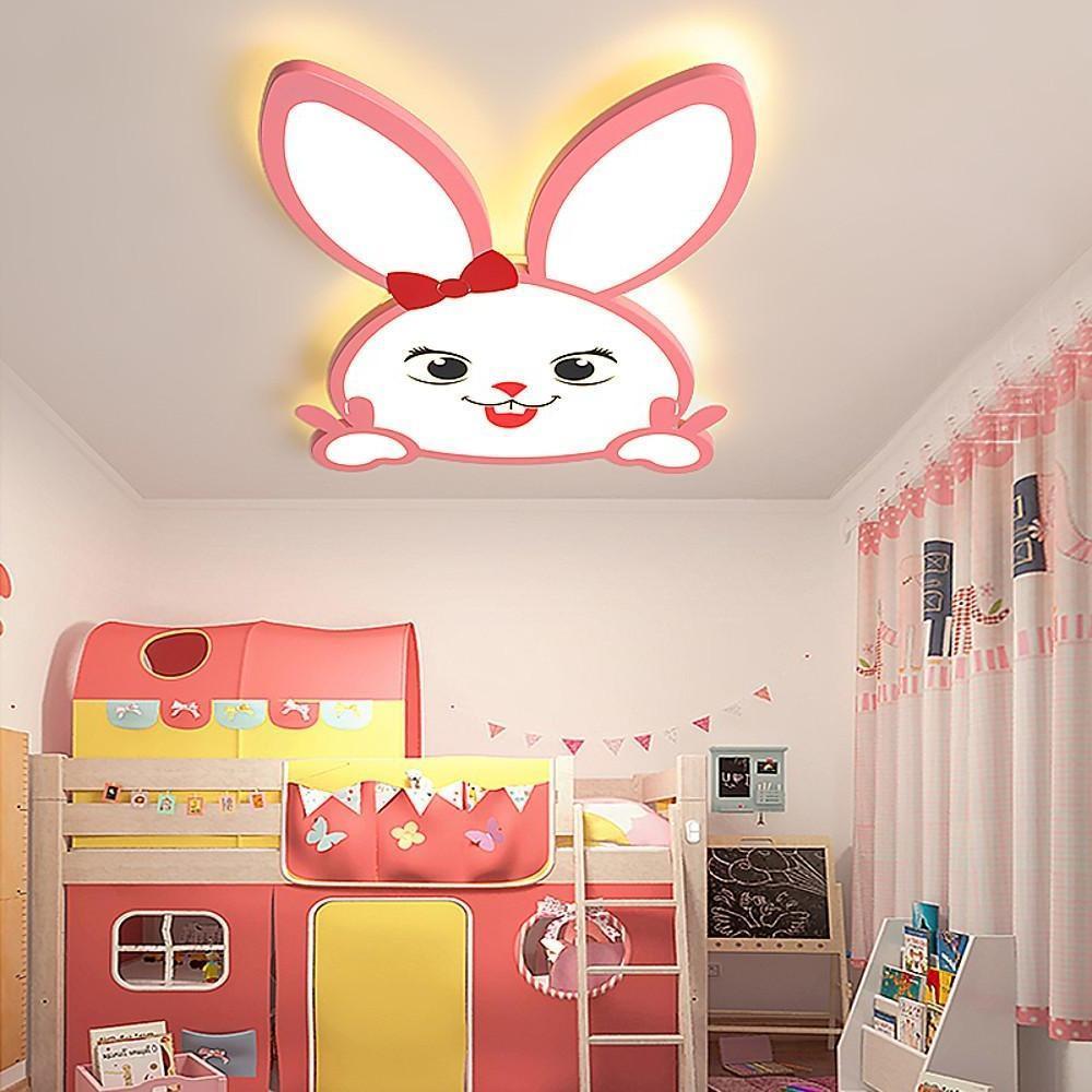 Novelty Bunny LED Flush Mount Ceiling Light for Baby Kids Lighting