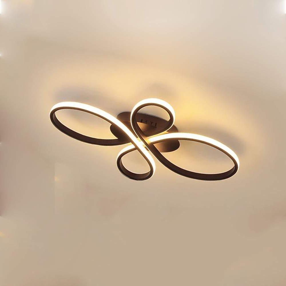 Intertwined Flower Shaped LED Modern Ceiling Light Flush Mount Lighting