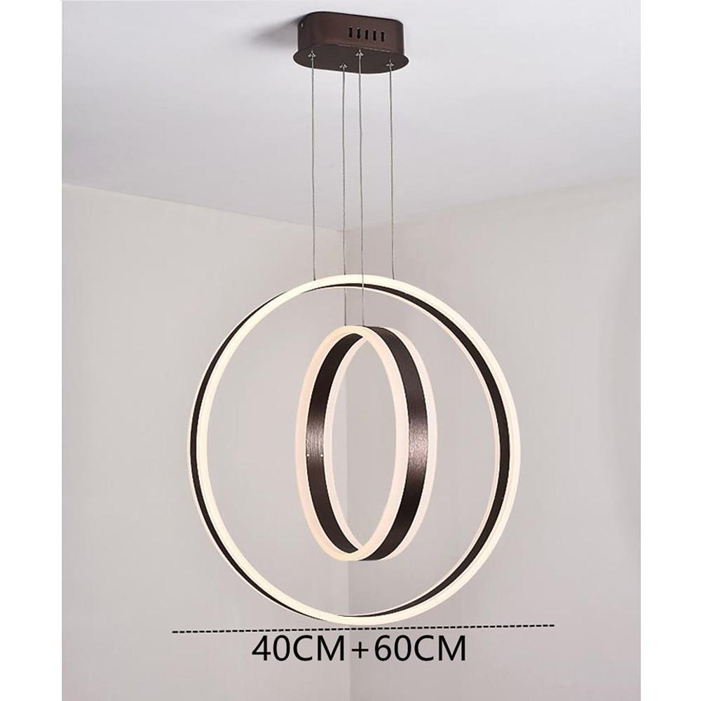 Twin Circle LED Orb Chandelier Ceiling Light