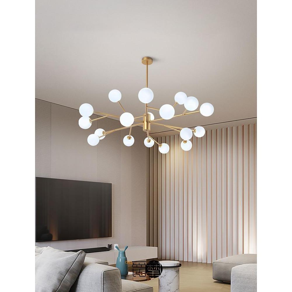 Cluster Globes Metal Bubble Glass Pendant Light LED Living Room Ceiling Lights