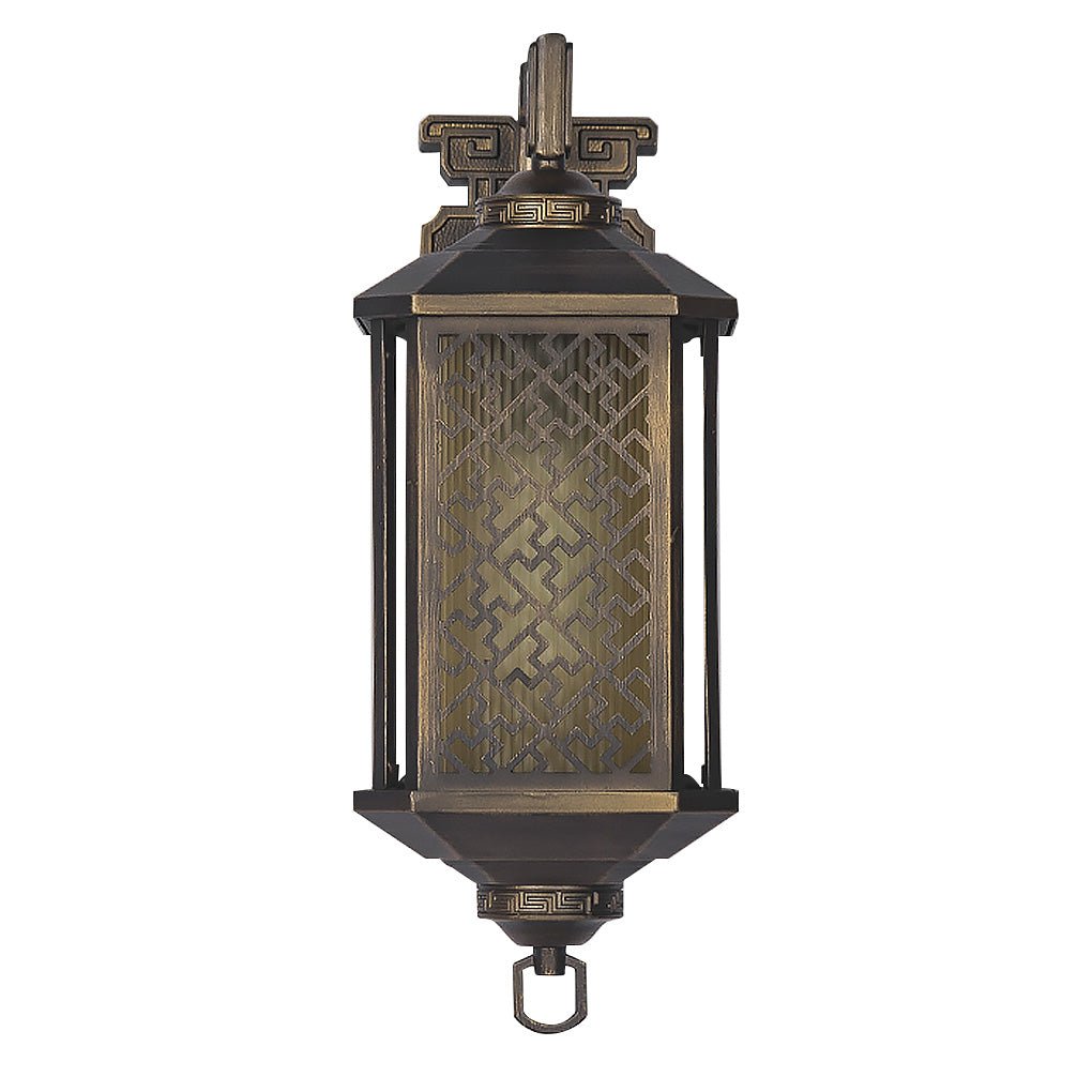 Classical Hollow Pattern Outdoor Waterproof Wall Lamp for Villa Courtyard Corridor