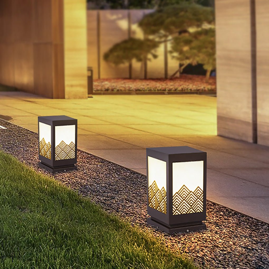 Classical Hollowed Pattern Landscape Decorative Lighting Waterproof Lawn Lamp for Outdoor