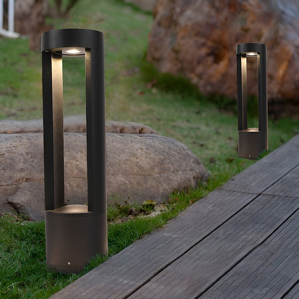 Creative Hollow Cylindrical Shaped LED Lamp Post Lights Outdoor Lights Waterproof Outdoor Pole Light