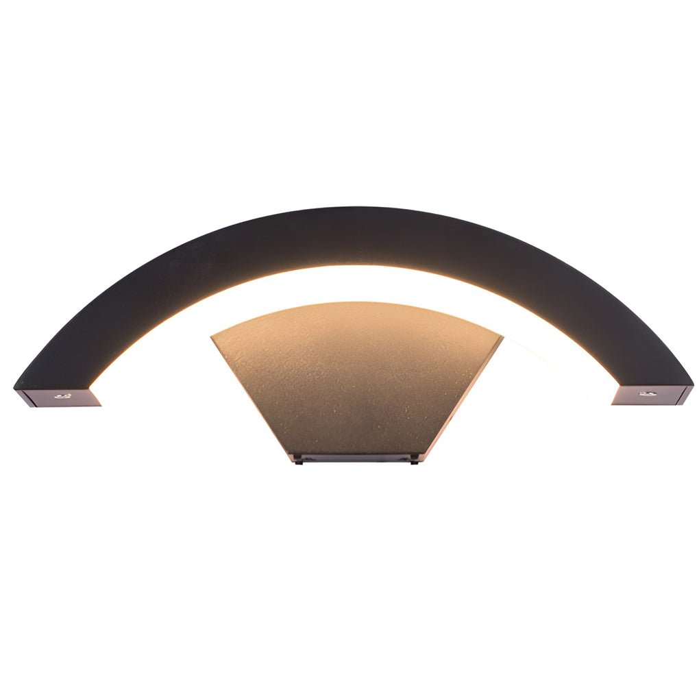 Classic Curved Glow LED Wall Light Outdoor Downlights Porch Wall Mounted Sconce