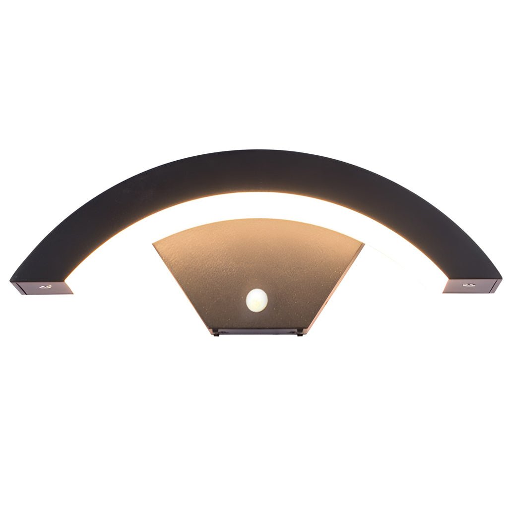 Classic Curved Glow LED Wall Light Outdoor Downlights Porch Wall Mounted Sconce