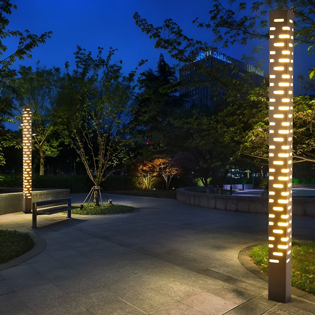 Modern Outdoor Post Lights Decorative Pillar and Pole Lamps for Gardens and Pathways