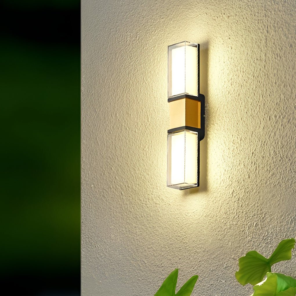 Creative Up and Down Lights Waterproof LED Wall Sconces Outdoor Wall Lights