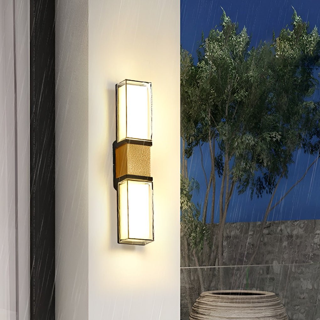 Creative Up and Down Lights Waterproof LED Wall Sconces Outdoor Wall Lights