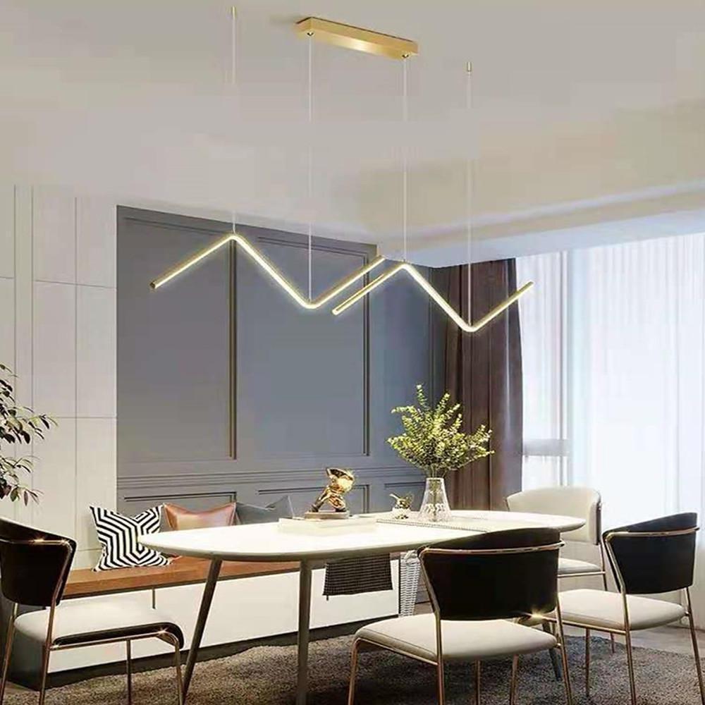 Zigzag Wave Dining Room Pendant Light Nordic Pendant Lighting