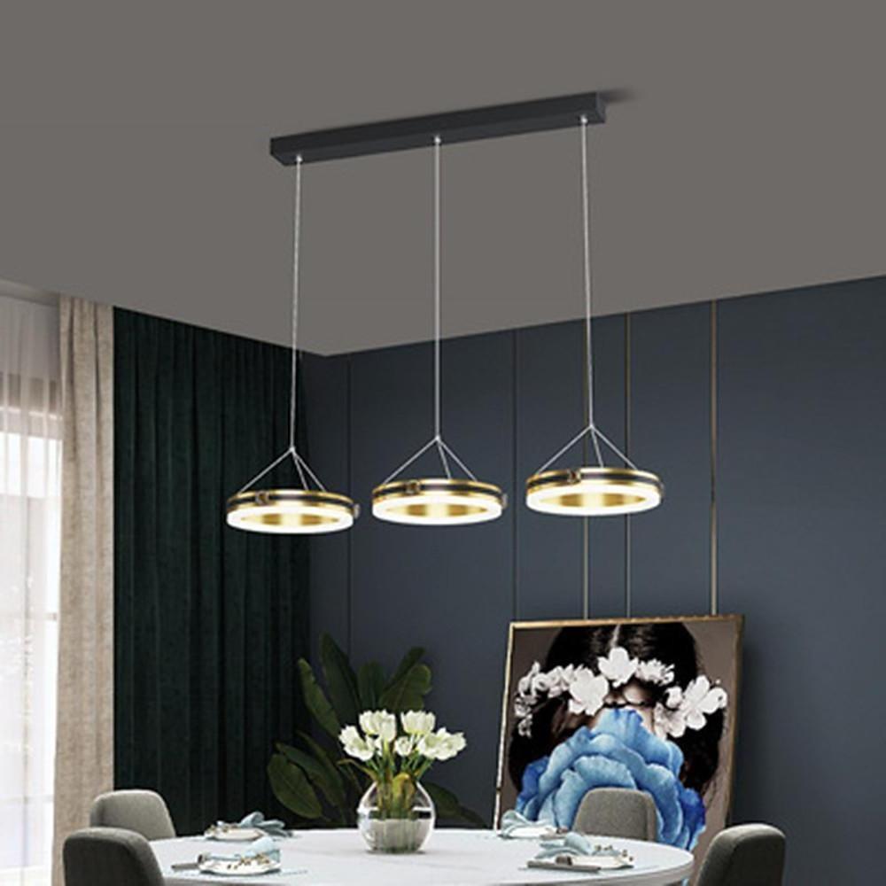 3 Circles Dimmable LED Modern Chandeliers Pendent Lighting Ceiling Lamp