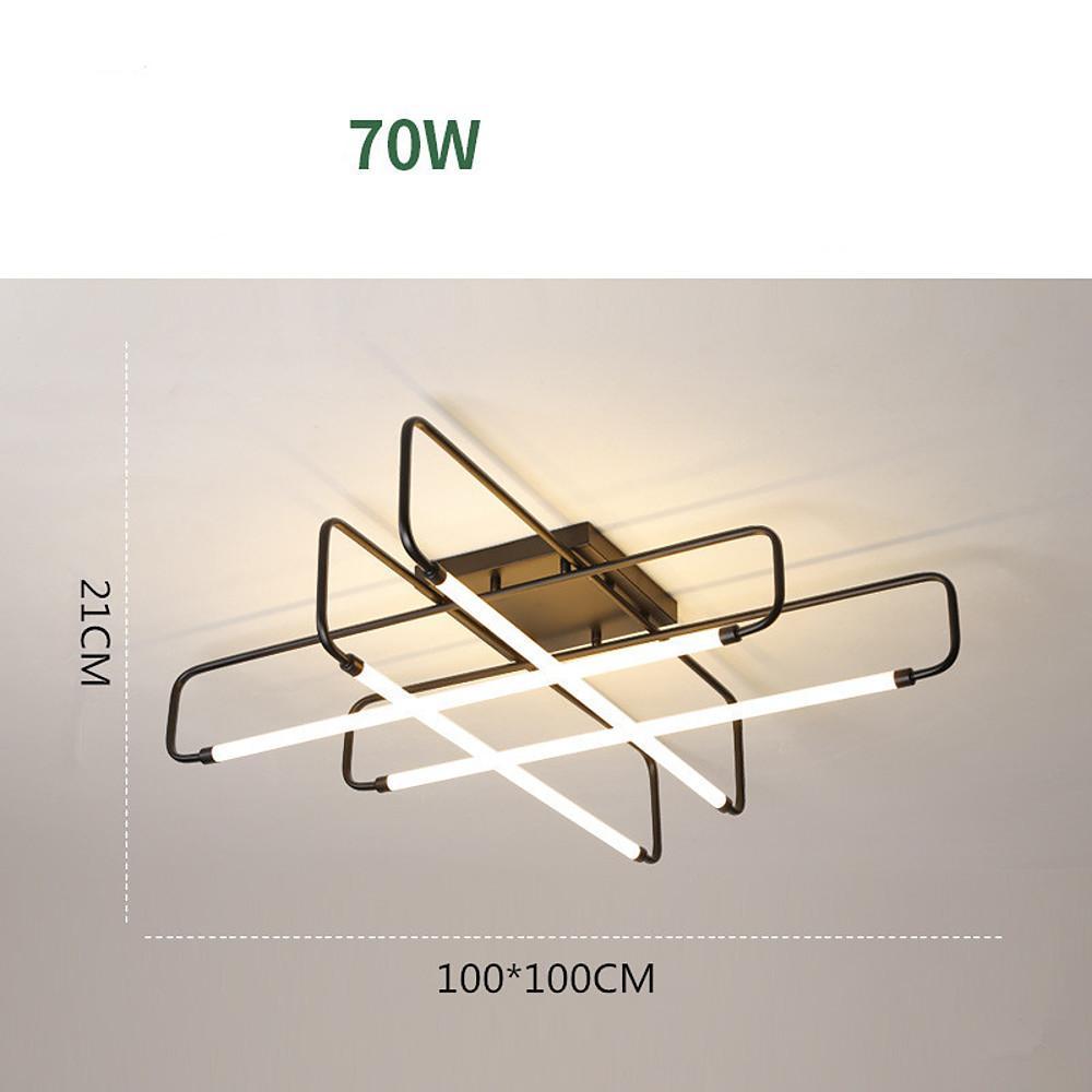 Geometric Lantern Dimmable LED Modern Ceiling Lights Flush Mount Lighting