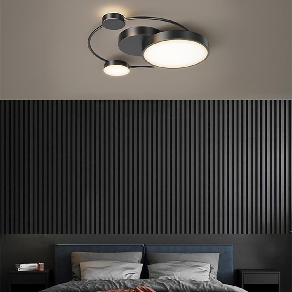 Artistic Circles Design Dimmable LED Modern Flush Mount Ceiling Lights