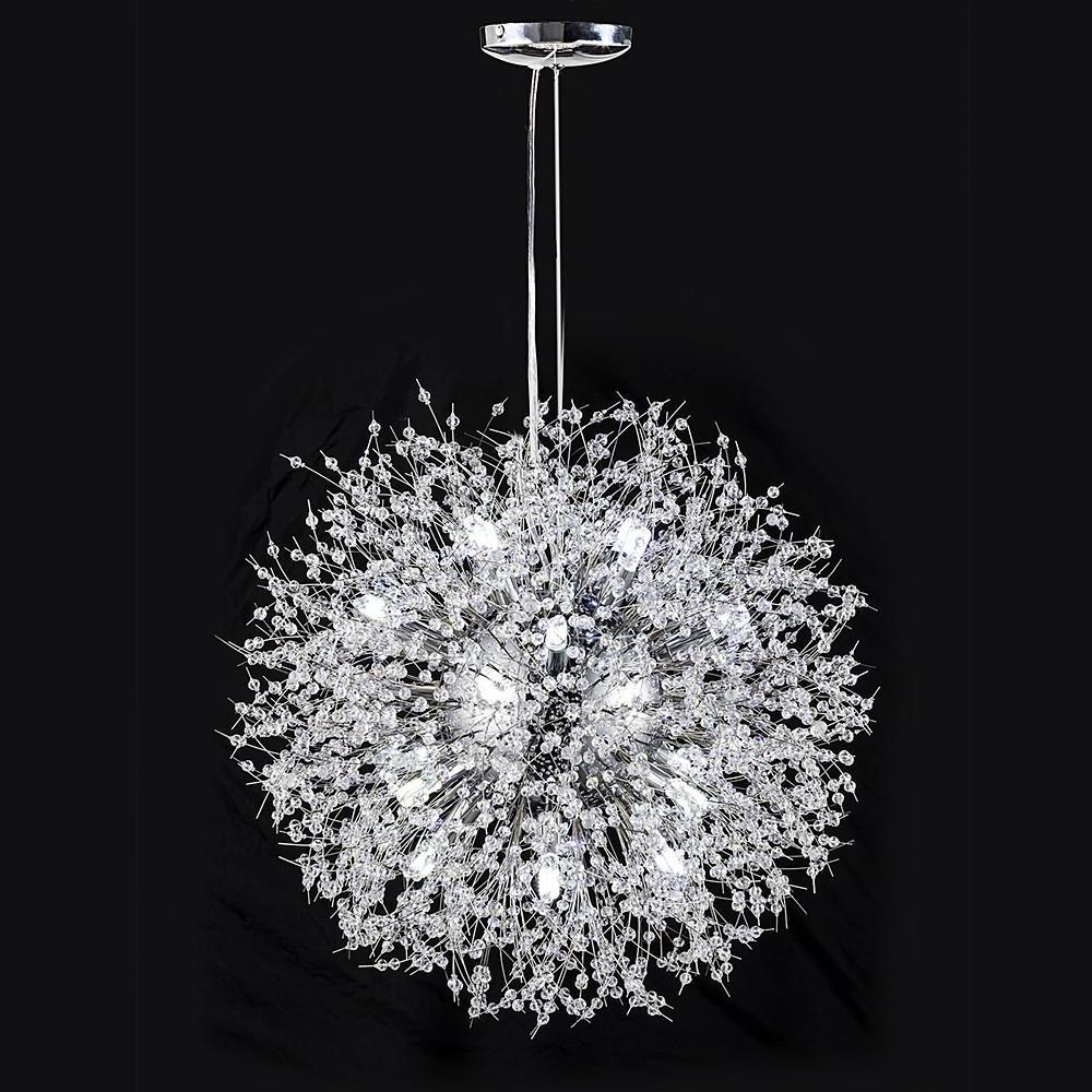 Round Design Crystal Metal LED Antique Chandeliers Kitchen Pendant Lighting