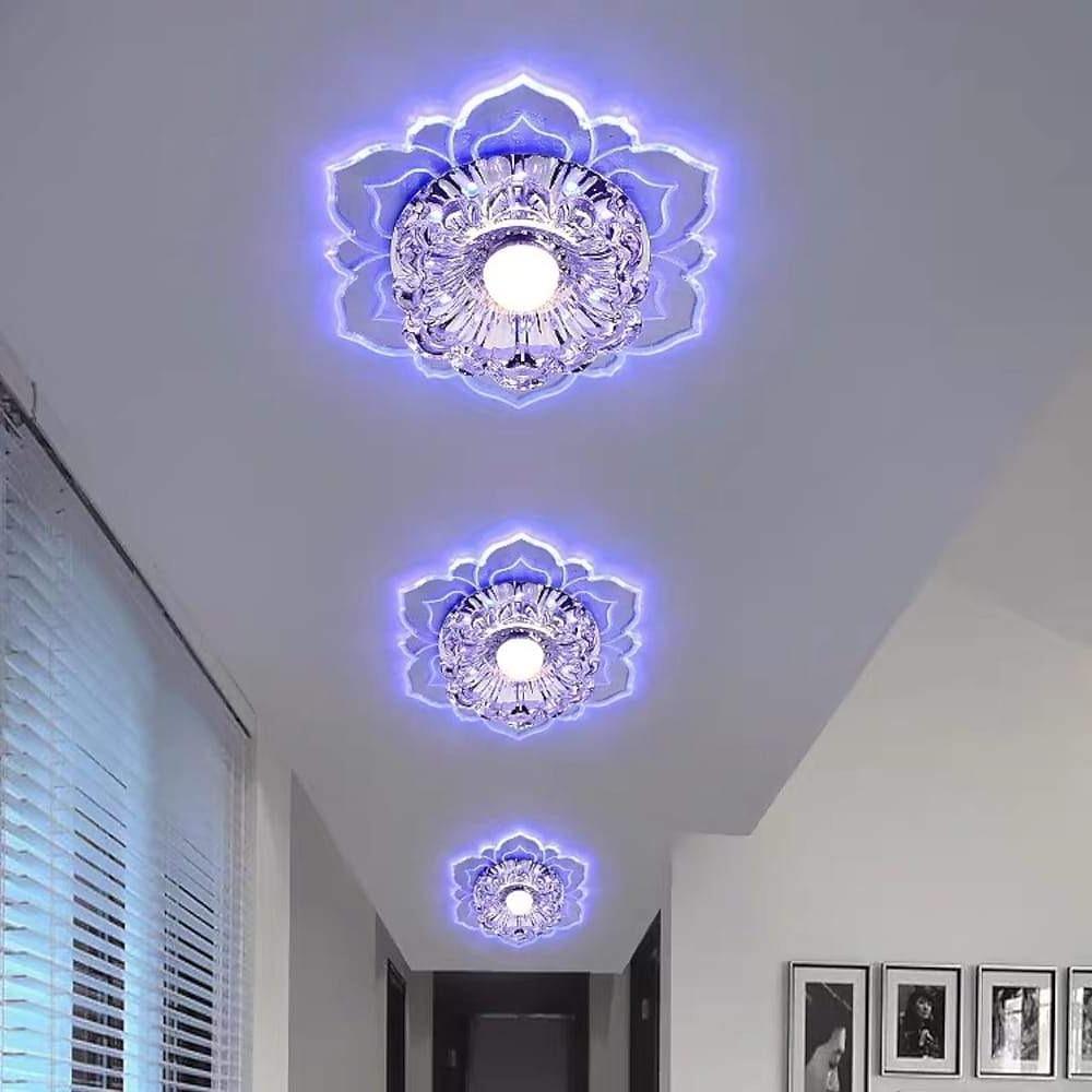 Floral Ornate LED Flush Mount Ceiling Light for Baby Kids