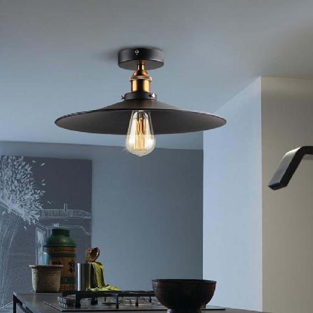 Circular Teardrop Pendant Light Industrial Hallway Lighting LED Ceiling Light