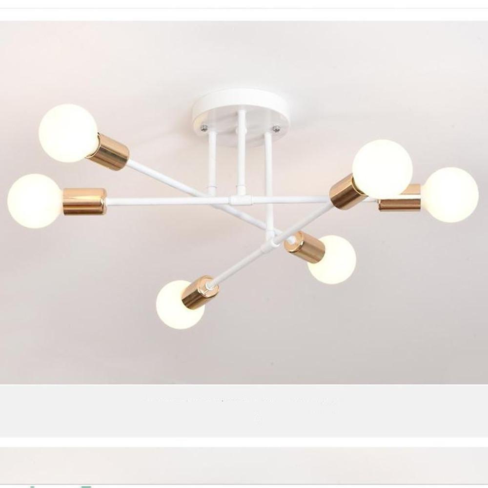 Novelty Modern Metal Finish Sputnik Chandelier with 6 LED Bulbs