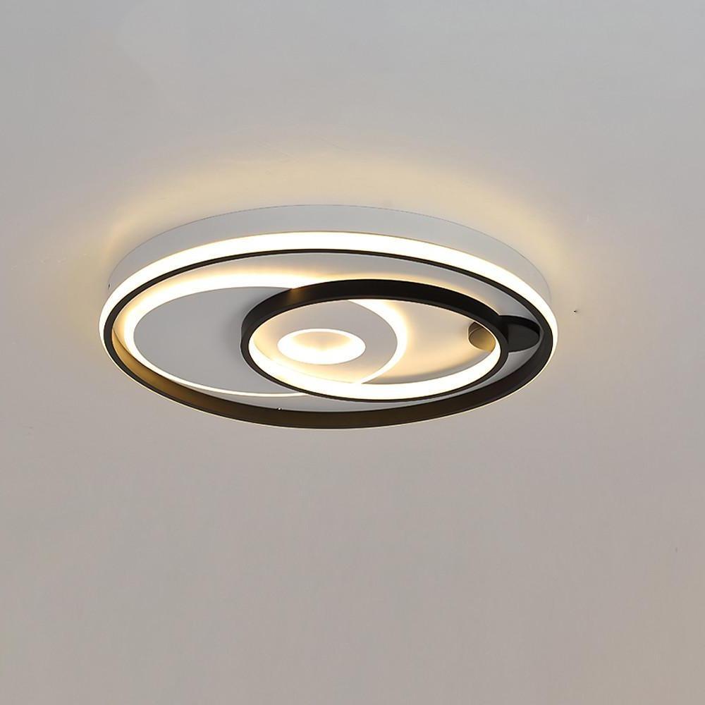 3 Circle Minimalist LED Flush Mount Ceiling Light for Bedroom