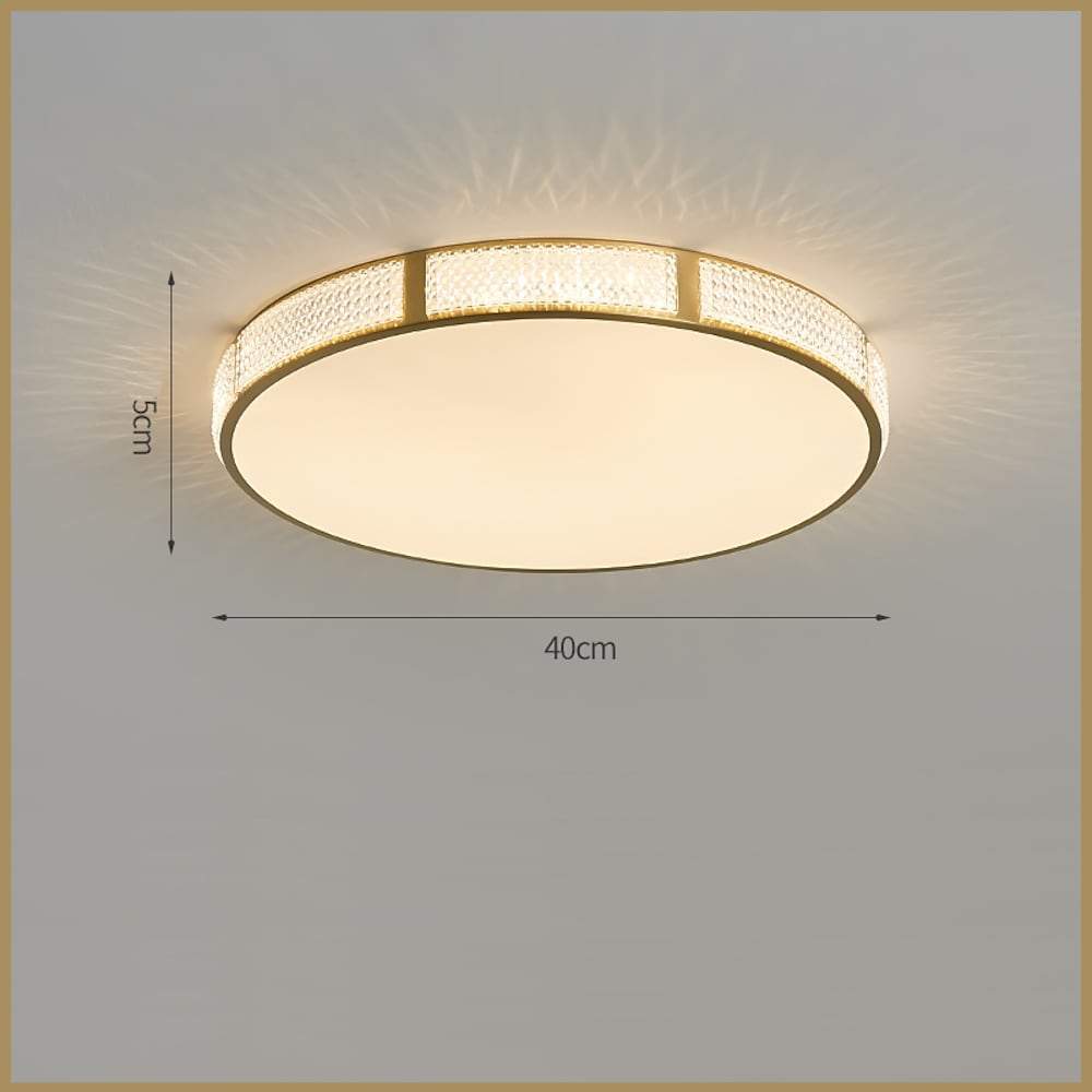 Circular Copper Acrylic LED Nordic Ceiling Lights Flush Mount Lighting