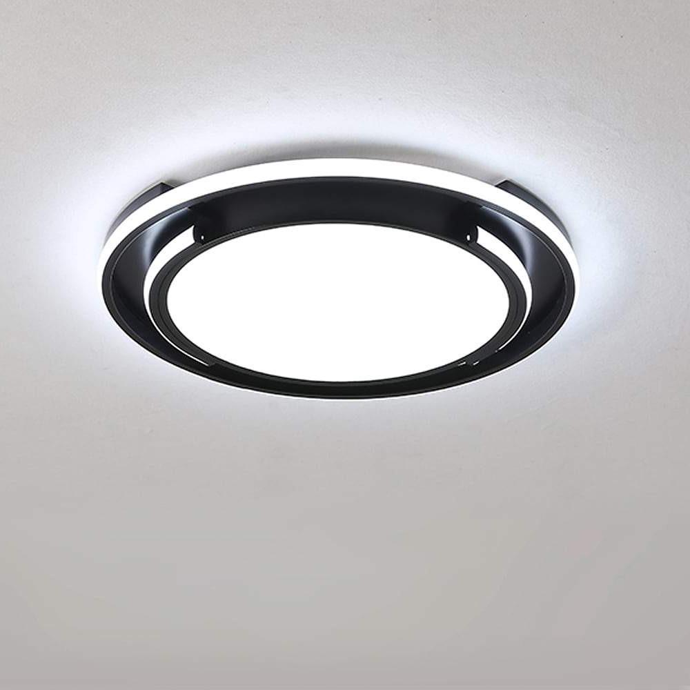 Circular Design Dimmable LED Black Nordic Ceiling Lights Flush Mount Lighting