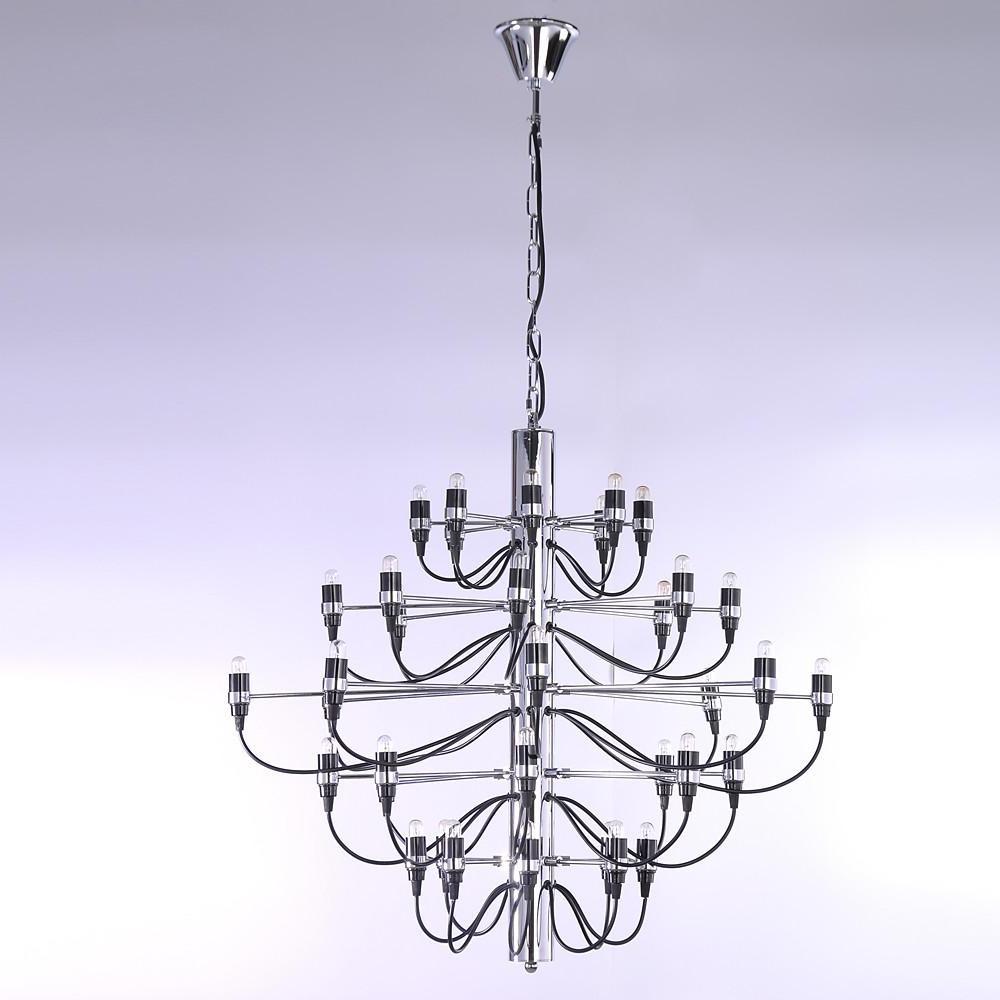 Creative 50-Light Electroplated Candlestick Design Modern Chandeliers