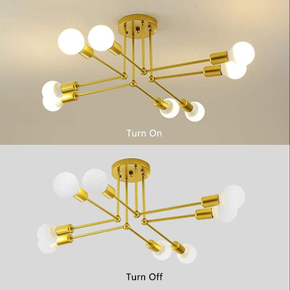 8-light LED Modern Sputnik Chandelier Ceiling Lights Pendent Lighting