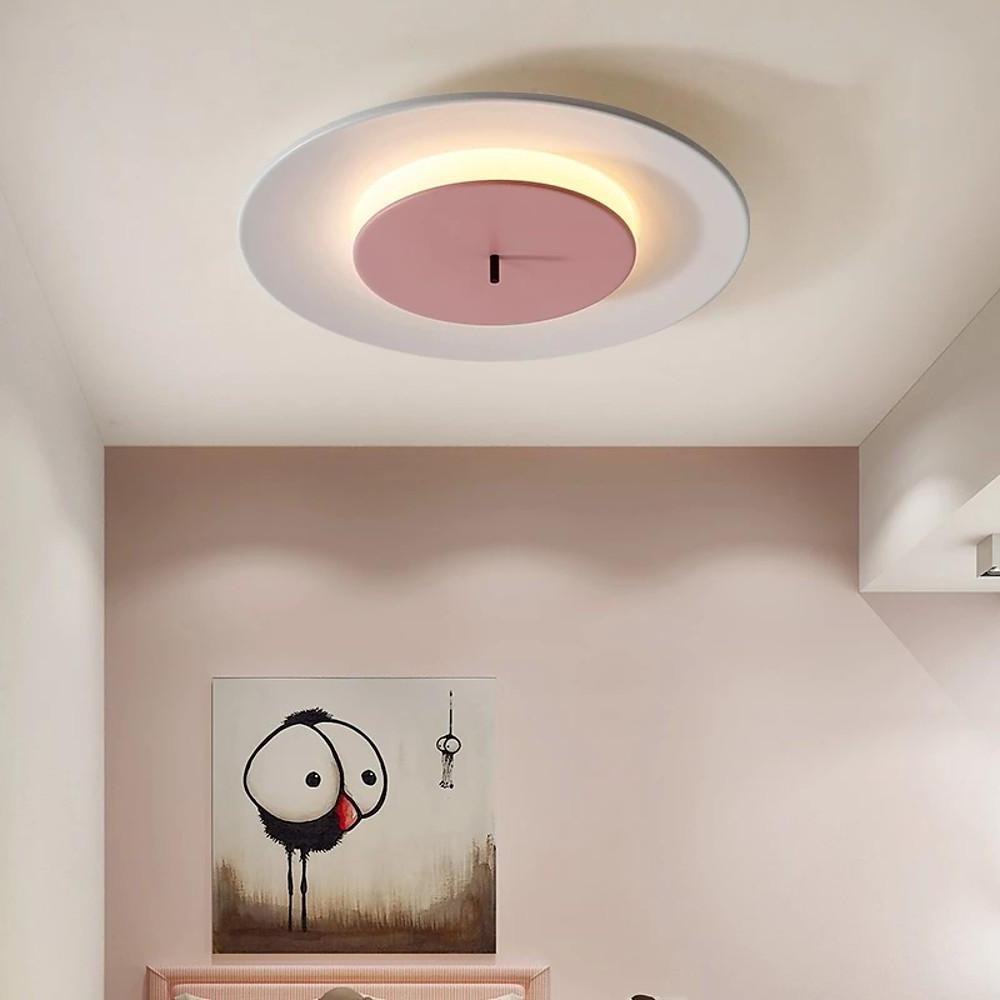 2 Circles LED Modern Flush Mount Lighting Ceiling Lights Hanging Light