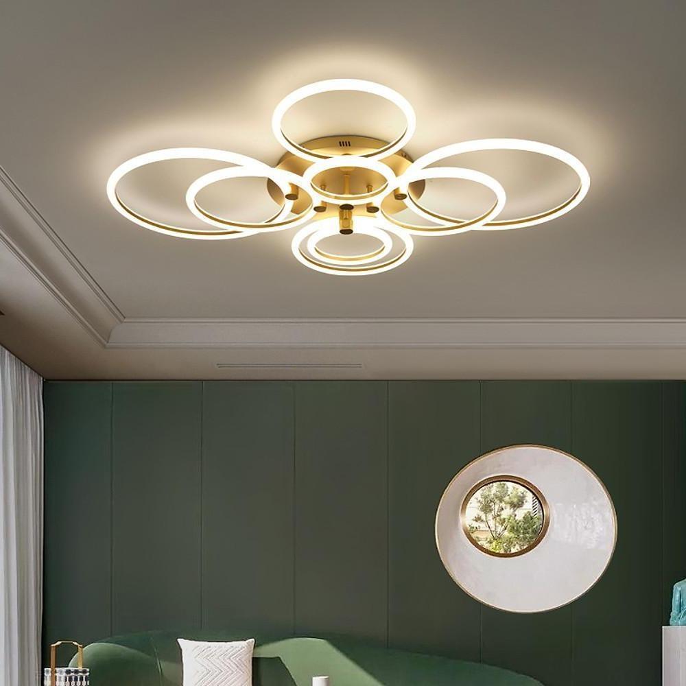 Circular Ring Dimmable LED Modern Flush Mount Lighting Ceiling Lights